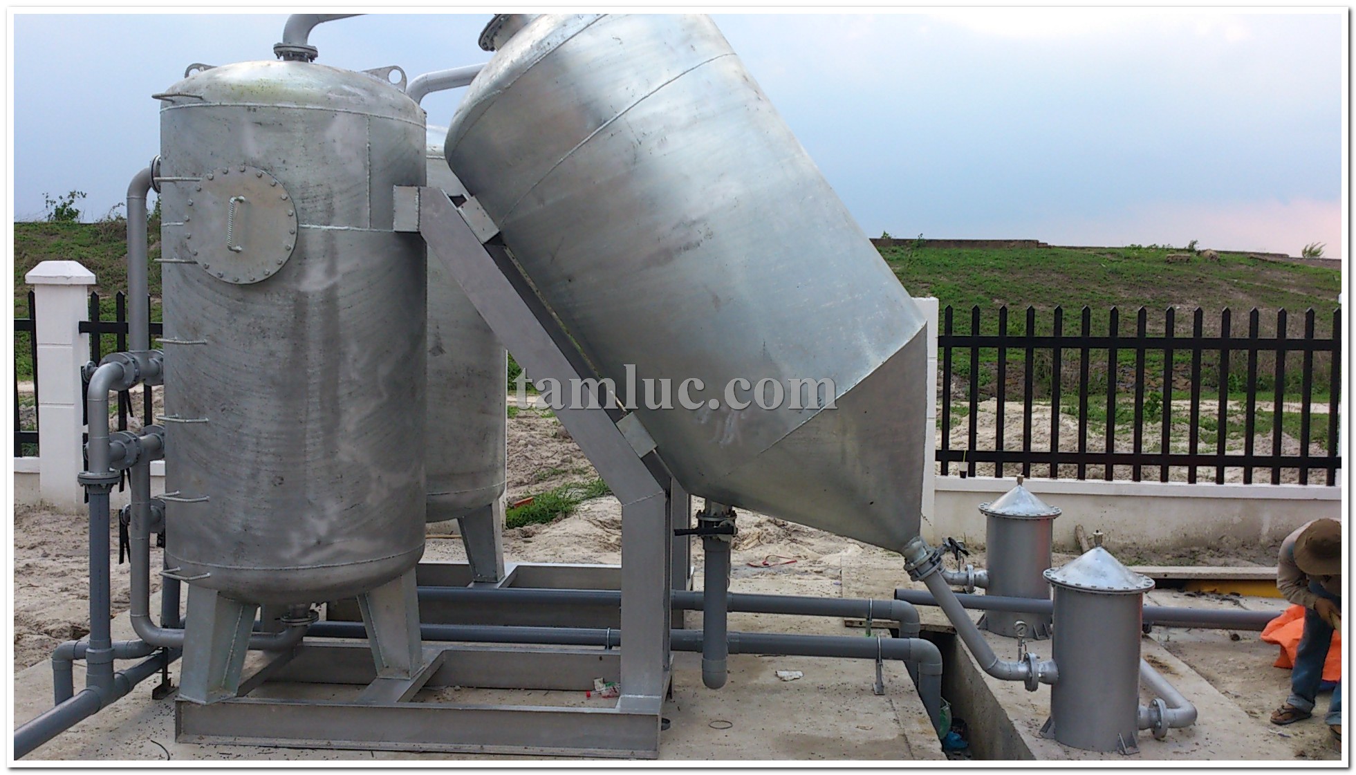 Thi công hệ thống xử lý nước cấp 500 m3/ngày