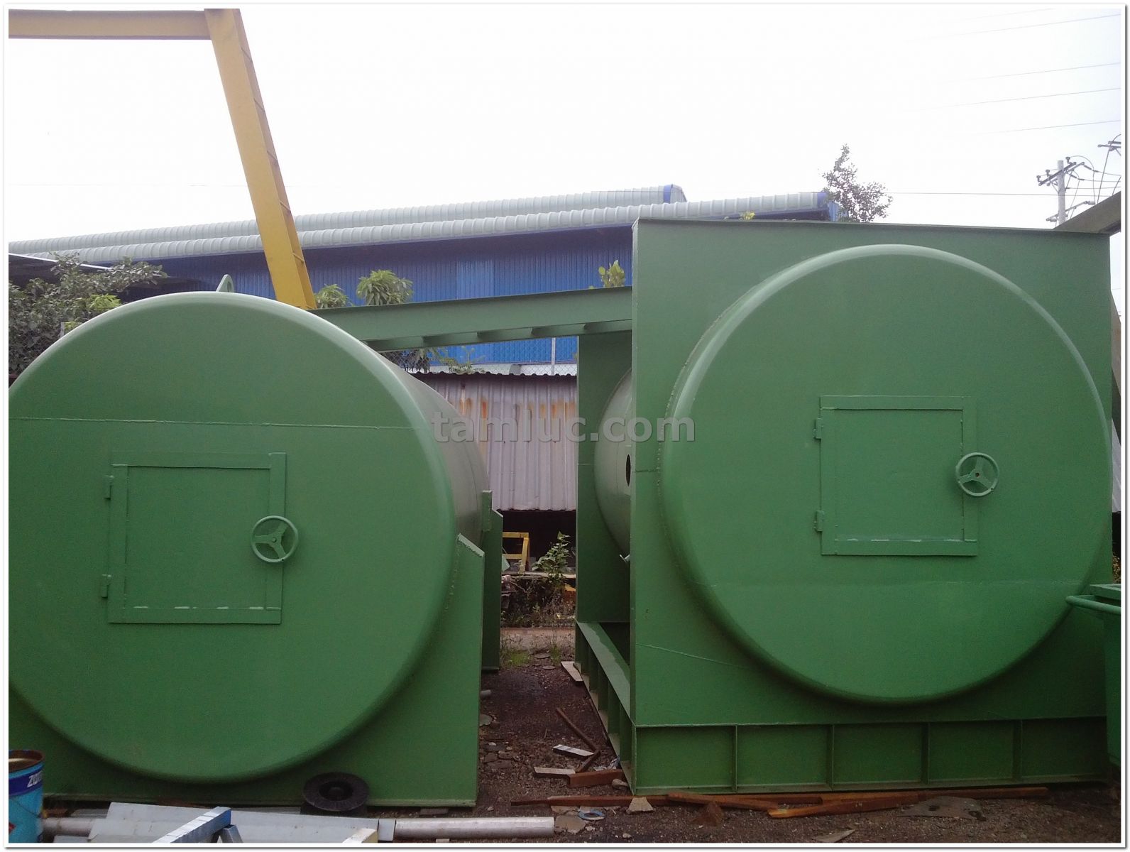 THI CÔNG LÒ ĐỐT CHẤT THẢI RẮN 450KG/H
