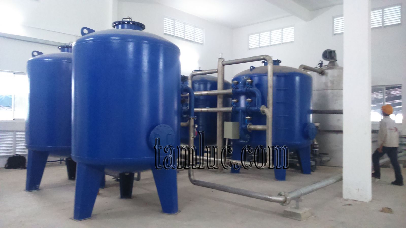 Thi công hệ thỗng xử lý nước cấp lò hơi 800 m3/ngày