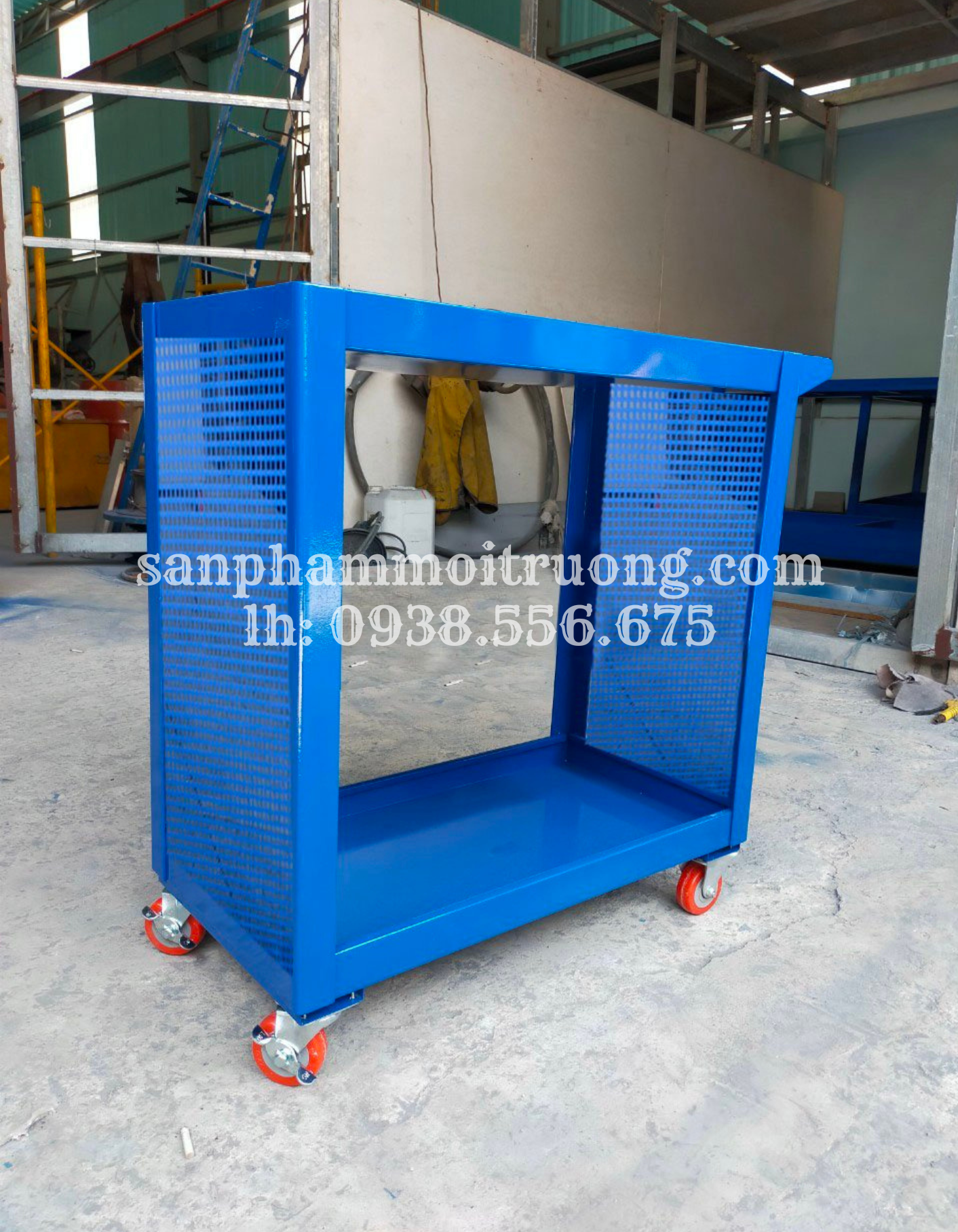 XE ĐẨY DỤNG CỤ 2 TẦNG CÓ BẢNG TREO XTL07