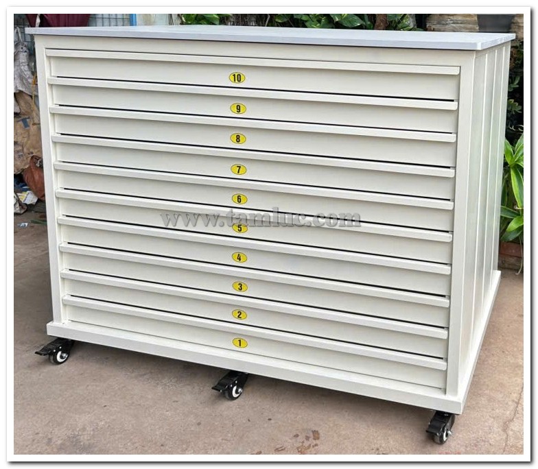 Tủ lưu bản vẽ A0 - 10 ngăn