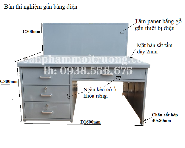 Bàn thí nghiệm bảng điện TLB26