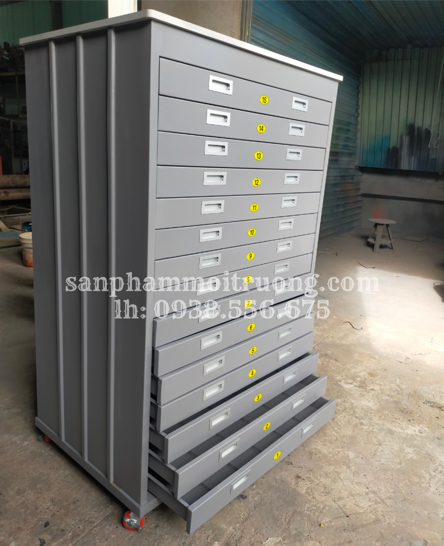 Tủ lưu bản vẽ A1-15 ngăn