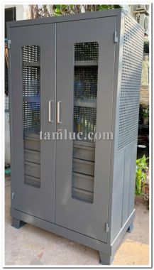 Tủ dụng cụ cửa kính, 5 ngăn kéo