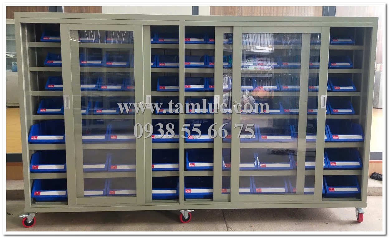 Tủ đựng linh kiện cửa trượt